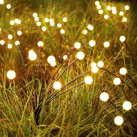 firefly garden lights|12/10LED Solar Firefly Lights Outdoor Solar Lights Waterproof .